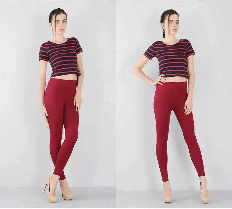 Bambusfaser-Stretch-Leggings für Frauen, Neun-Punkt, lässig, Übergröße, Frühling, Sommer und Herbst, neu von 2024 DSers Fulfillment