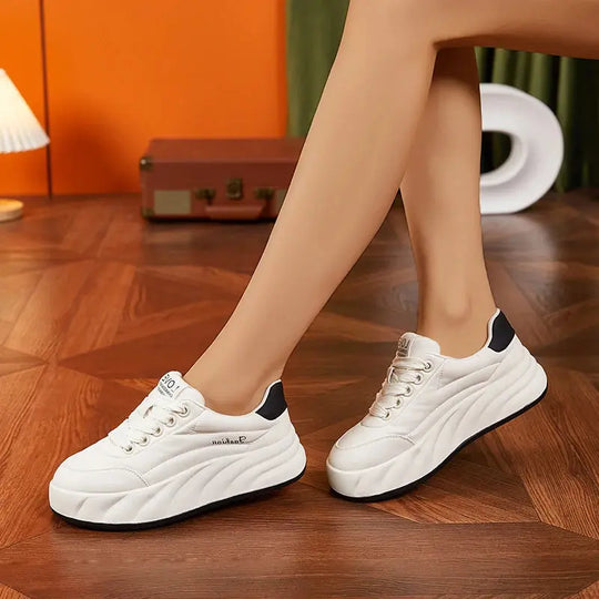 Frauen Weiße Schuhe 2025, Neue Flache Turnschuhe, Koreanischer Stil, Casual Sport, Vielseitige Brotschuhe MedSurgery Store For Digital Health