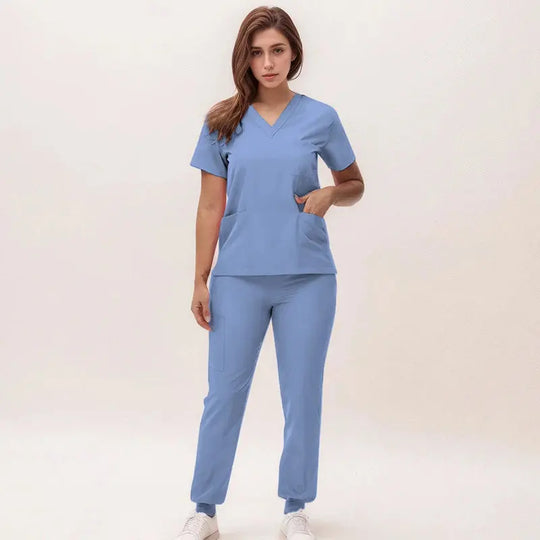 2025 neue V-Ausschnitt Krankenpflegekittel, Jogginghosen, OP-Kittel-Sets, Zahnarztkittel, Krankenhauskittel, Krankenhauskittel S21 MedSurgery Store For Digital Health