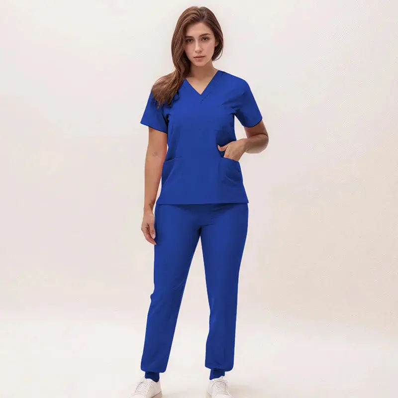 2025 neue V-Ausschnitt Krankenpflegekittel, Jogginghosen, OP-Kittel-Sets, Zahnarztkittel, Krankenhauskittel, Krankenhauskittel S21 MedSurgery Store For Digital Health