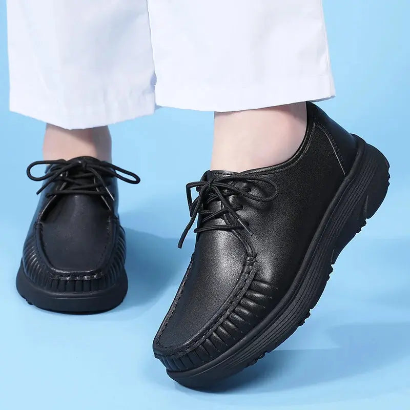 STRONGSHEN, weiße Plateauschuhe, Krankenpflegeschuhe für Frauen, leichte und bequeme Freizeitschuhe für die Arbeit, modische Slipper für Frauen MedSurgery Store For Digital Health