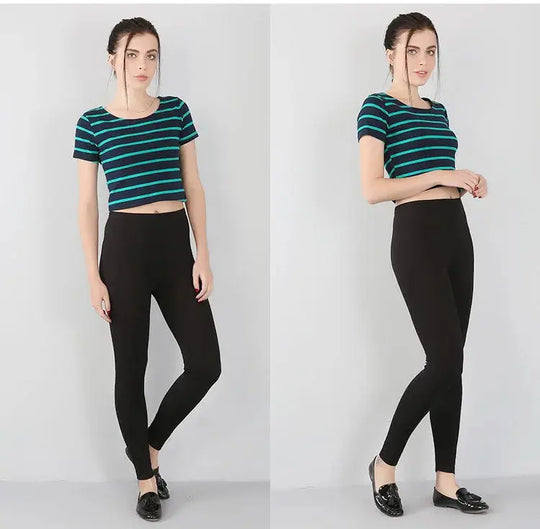 Bambusfaser-Stretch-Leggings für Frauen, Neun-Punkt, lässig, Übergröße, Frühling, Sommer und Herbst, neu von 2024 DSers Fulfillment