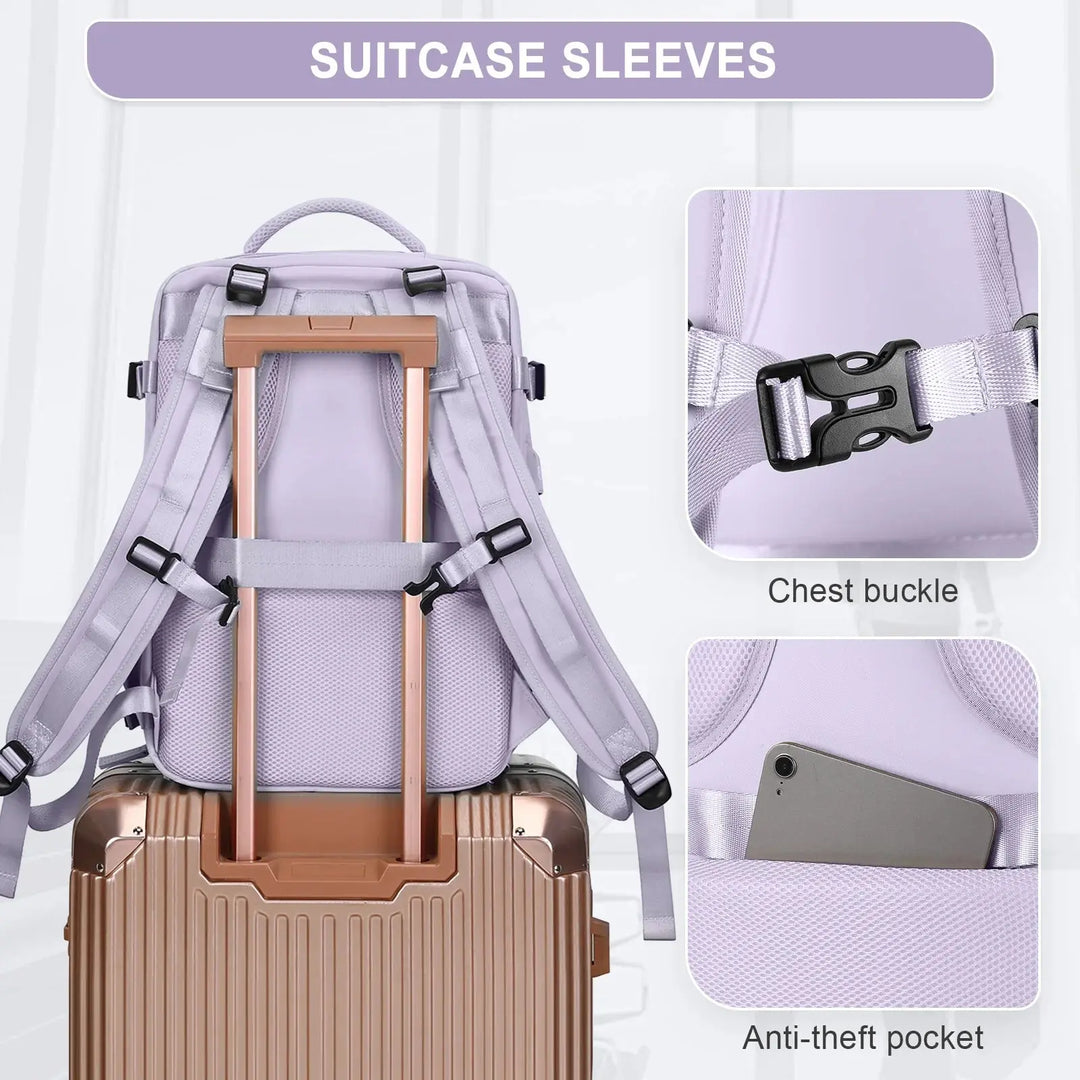 Frauen-Reiserucksack, Rucksack, TSA-Flug genehmigt Laptop-Rucksack, College Krankenschwester Tasche, lässig Wochenende Rucksack MedSurgery Store For Digital Health