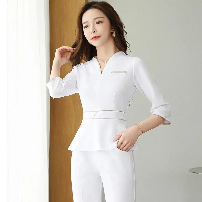 Sommer-Ästhetik-Uniform, Kurzarm-Schönheitssalon-Anzug, Damen-Spa-Ästhetikerin-Kleidung, Hotel-Massage-Arbeitskleidung, Koreanische Overalls-BC MedSurgery Store For Digital Health