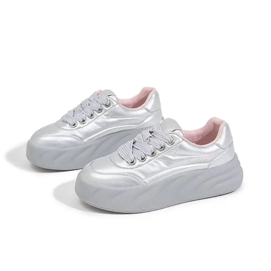 Frauen Weiße Schuhe 2025, Neue Flache Turnschuhe, Koreanischer Stil, Casual Sport, Vielseitige Brotschuhe MedSurgery Store For Digital Health