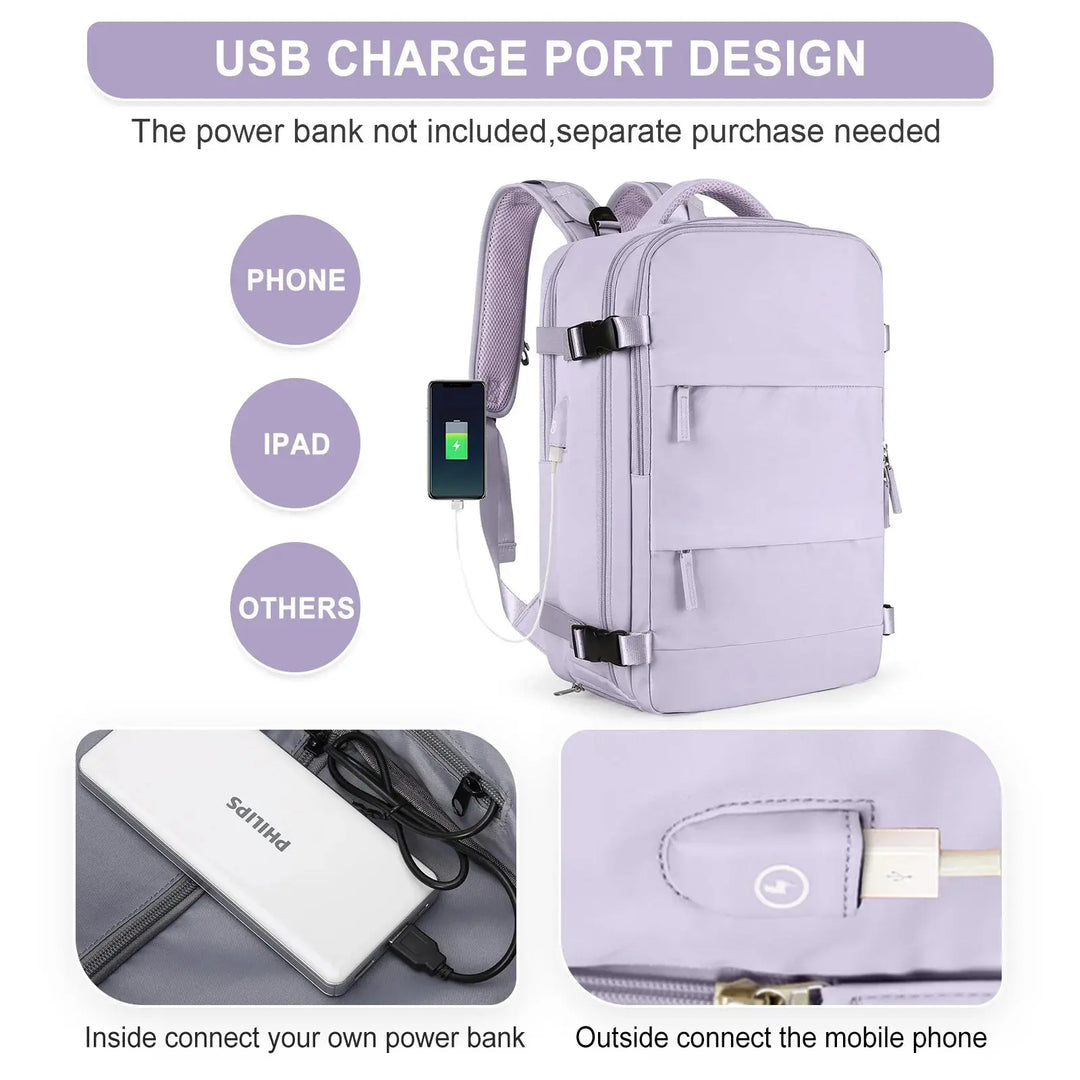 Frauen-Reiserucksack, Rucksack, TSA-Flug genehmigt Laptop-Rucksack, College Krankenschwester Tasche, lässig Wochenende Rucksack MedSurgery Store For Digital Health