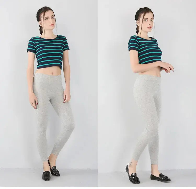 Bambusfaser-Stretch-Leggings für Frauen, Neun-Punkt, lässig, Übergröße, Frühling, Sommer und Herbst, neu von 2024 DSers Fulfillment