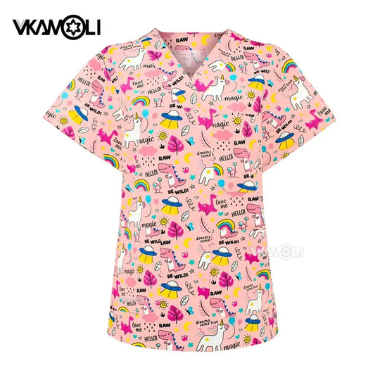 Tierklinik Spa Uniform, Damen Berufsbekleidung, Medizinischer Anzug, Peeling Tops, Peeling Shirt CJdropshipping