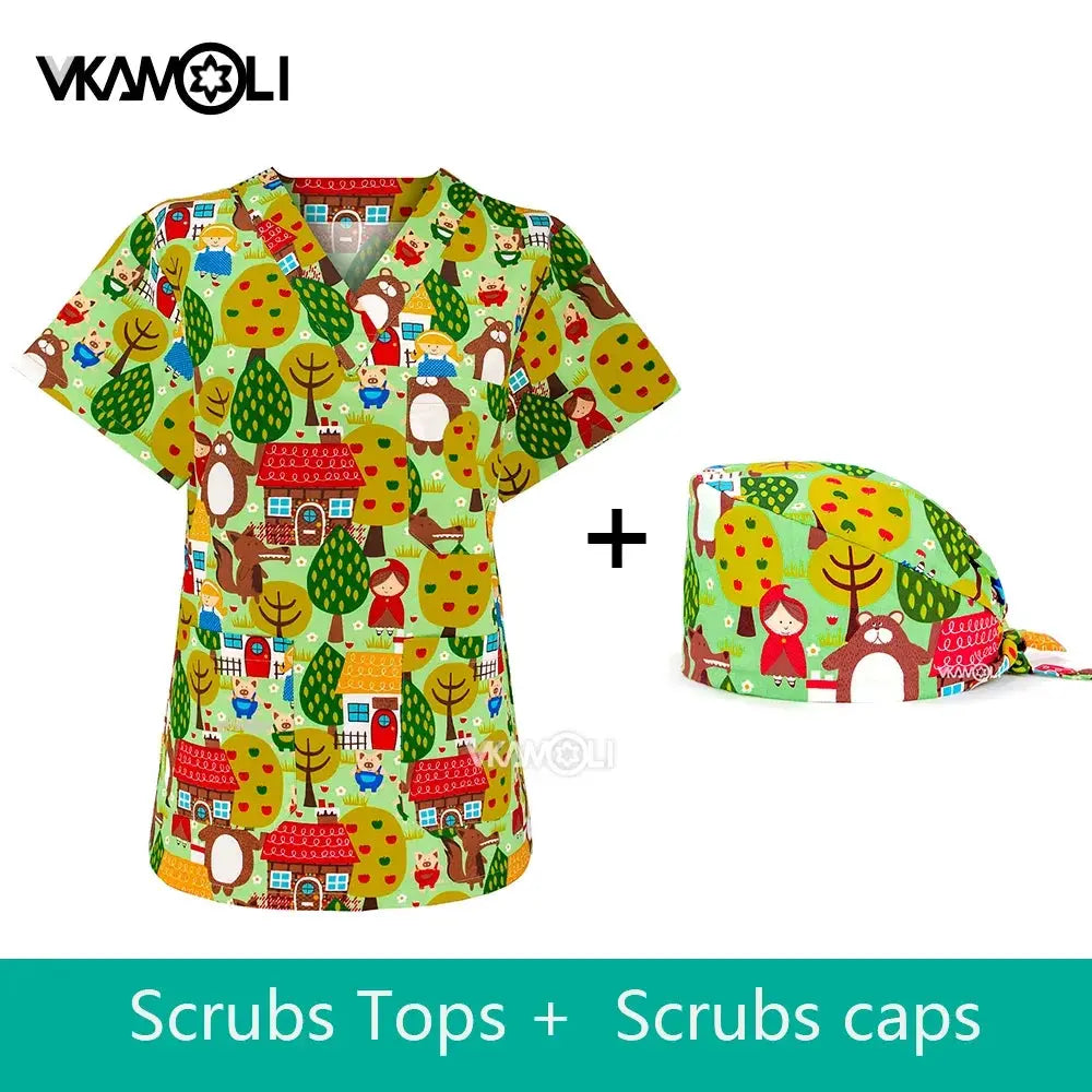 Tierklinik Spa Uniform, Damen Berufsbekleidung, Medizinischer Anzug, Peeling Tops, Peeling Shirt CJdropshipping