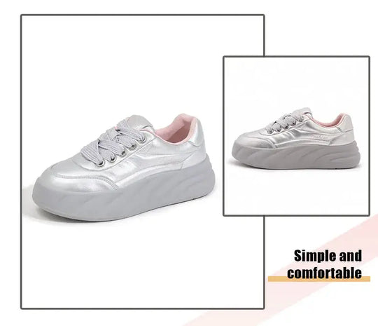 Frauen Weiße Schuhe 2025, Neue Flache Turnschuhe, Koreanischer Stil, Casual Sport, Vielseitige Brotschuhe MedSurgery Store For Digital Health