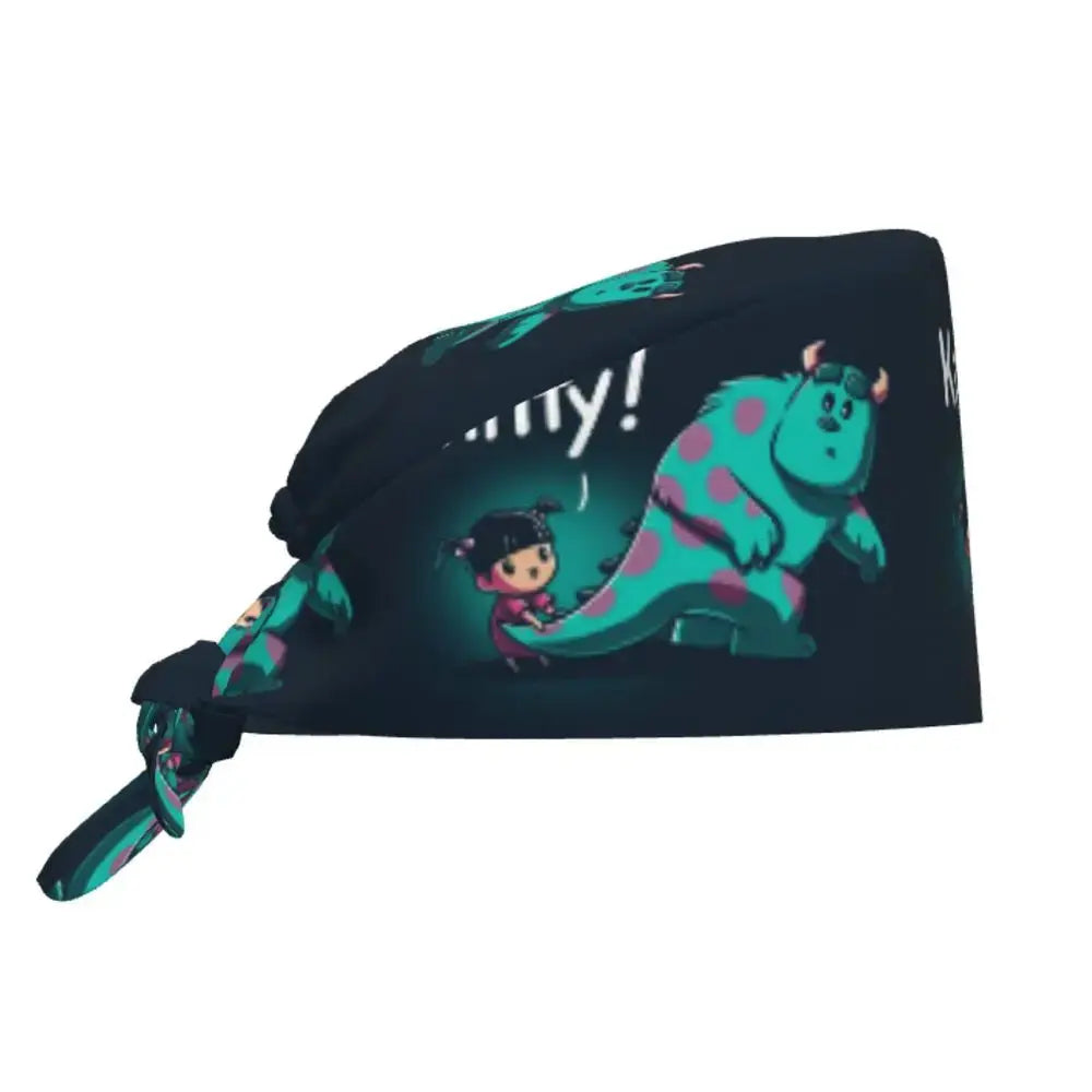 Personalisierte verstellbare Arbeitsmütze mit Monsters University Cartoon, chirurgische Mütze für Männer und Frauen, chirurgische Mütze für Krankenschwestern, Ärzte und Chirurgen MedSurgery Store For Digital Health