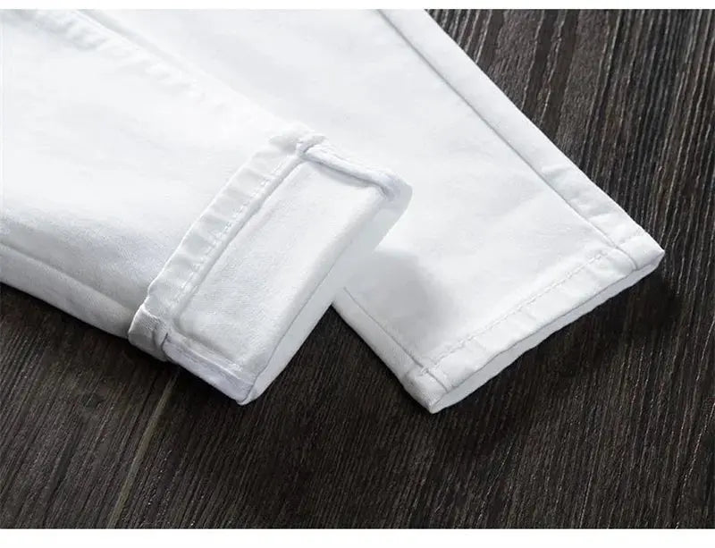 Weiße Skinny-Hose für Frauen, Skinny Jeans mit hoher Taille, Stretch, modisch, Frühling/Sommer/Herbst, 2022 MedSurgery Store For Digital Health