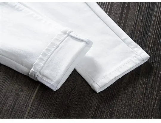 Weiße Skinny-Hose für Frauen, Skinny Jeans mit hoher Taille, Stretch, modisch, Frühling/Sommer/Herbst, 2022 MedSurgery Store For Digital Health