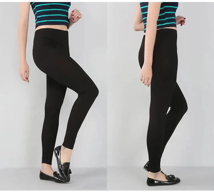 Bambusfaser-Stretch-Leggings für Frauen, Neun-Punkt, lässig, Übergröße, Frühling, Sommer und Herbst, neu von 2024 DSers Fulfillment