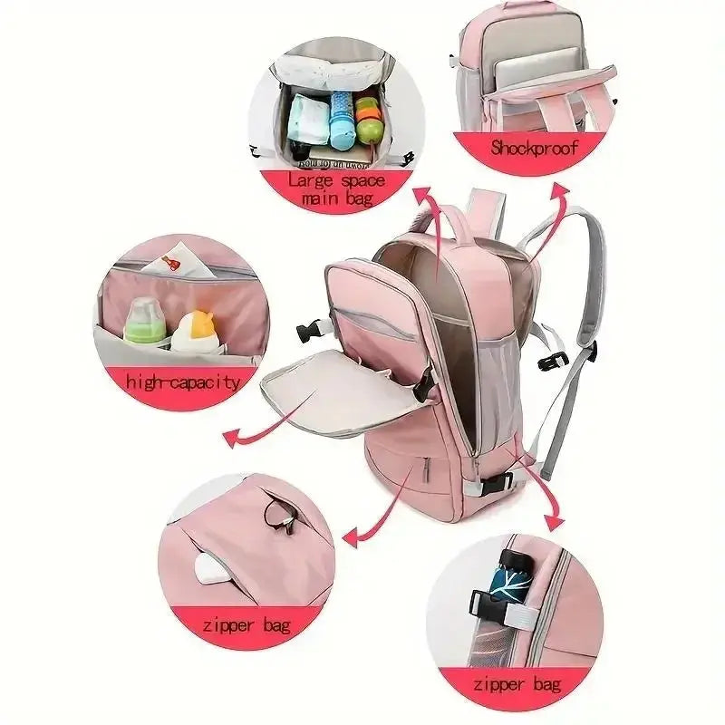 Damen-Reiserucksack, Rucksack, TSA-Laptop-Rucksack, flugtaugliche College-Krankenschwester-Tasche, lässiger Wochenend-Rucksack MedSurgery Store For Digital Health