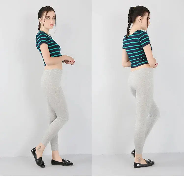 Bambusfaser-Stretch-Leggings für Frauen, Neun-Punkt, lässig, Übergröße, Frühling, Sommer und Herbst, neu von 2024 DSers Fulfillment