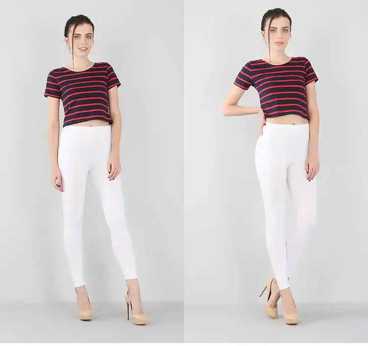 Bambusfaser-Stretch-Leggings für Frauen, Neun-Punkt, lässig, Übergröße, Frühling, Sommer und Herbst, neu von 2024 DSers Fulfillment