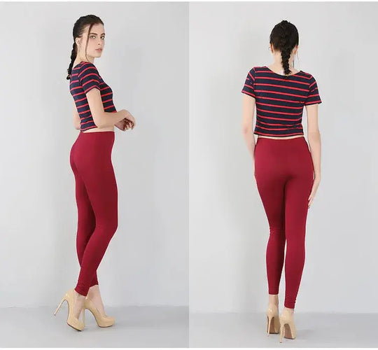 Bambusfaser-Stretch-Leggings für Frauen, Neun-Punkt, lässig, Übergröße, Frühling, Sommer und Herbst, neu von 2024 DSers Fulfillment
