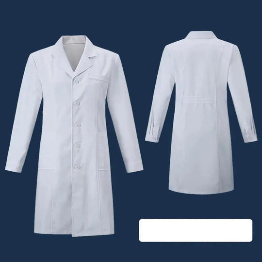 Weißer Kittel, Experimentelle Kleidung für Studenten, langärmelige medizinische Kleidung für Männer und Frauen, Chemie und Medizin kurzärmelig MedSurgery Store For Digital Health