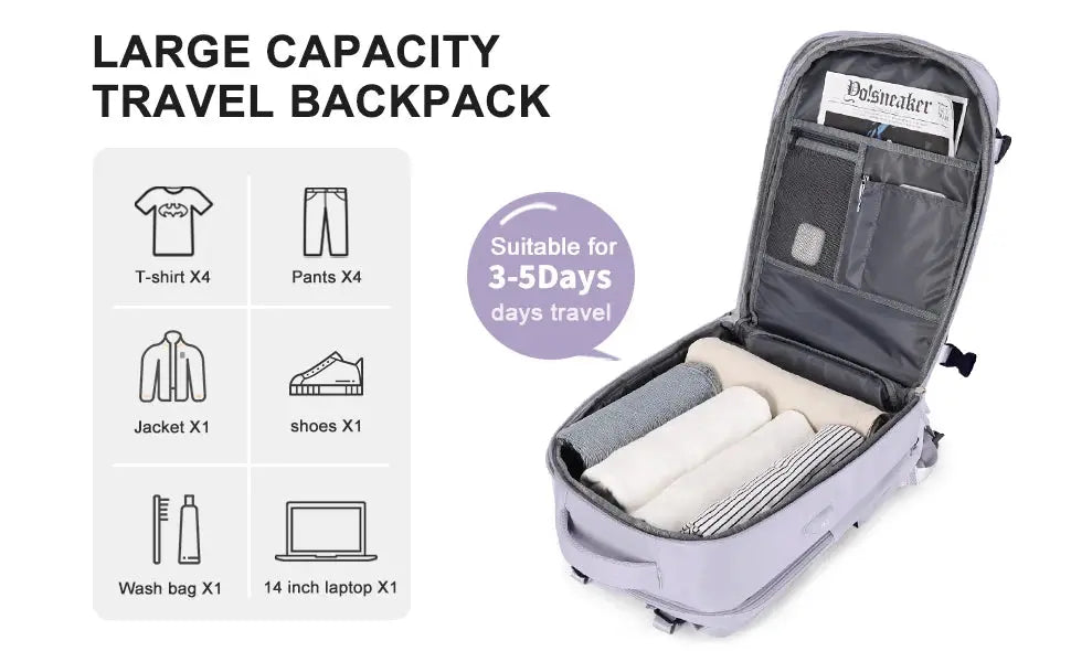 Frauen-Reiserucksack, Rucksack, TSA-Flug genehmigt Laptop-Rucksack, College Krankenschwester Tasche, lässig Wochenende Rucksack MedSurgery Store For Digital Health