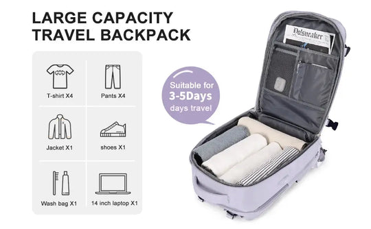Frauen-Reiserucksack, Rucksack, TSA-Flug genehmigt Laptop-Rucksack, College Krankenschwester Tasche, lässig Wochenende Rucksack MedSurgery Store For Digital Health