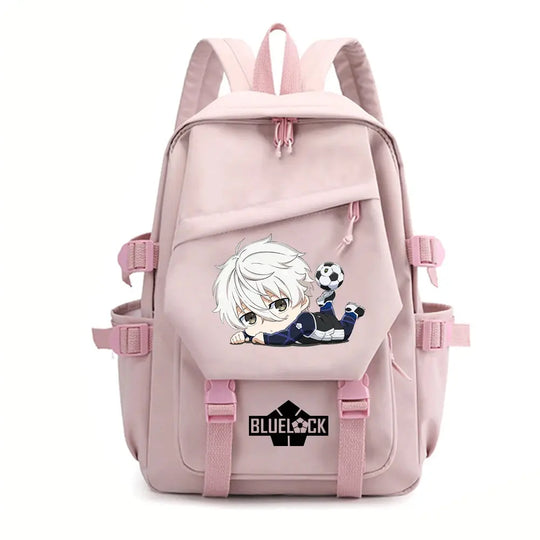 Anime blau Schloss Rucksack, Mode Reise-Rucksäcke für Männer und Frauen, Outdoor-Sport-Schultasche MedSurgery Store For Digital Health