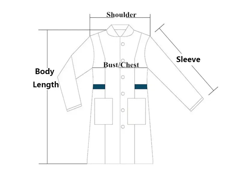 Weißer Laborkittel, langärmeliger Arztkittel, Isolierkittel für Männer, Laborkittel, Krankenschwester und Studentenarbeitsanzug MedSurgery Store For Digital Health