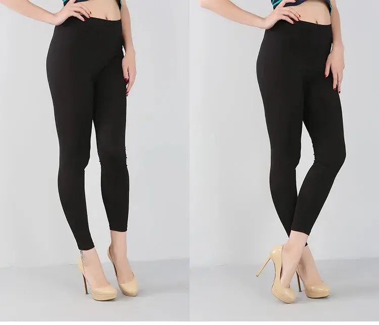 Bambusfaser-Stretch-Leggings für Frauen, Neun-Punkt, lässig, Übergröße, Frühling, Sommer und Herbst, neu von 2024 DSers Fulfillment