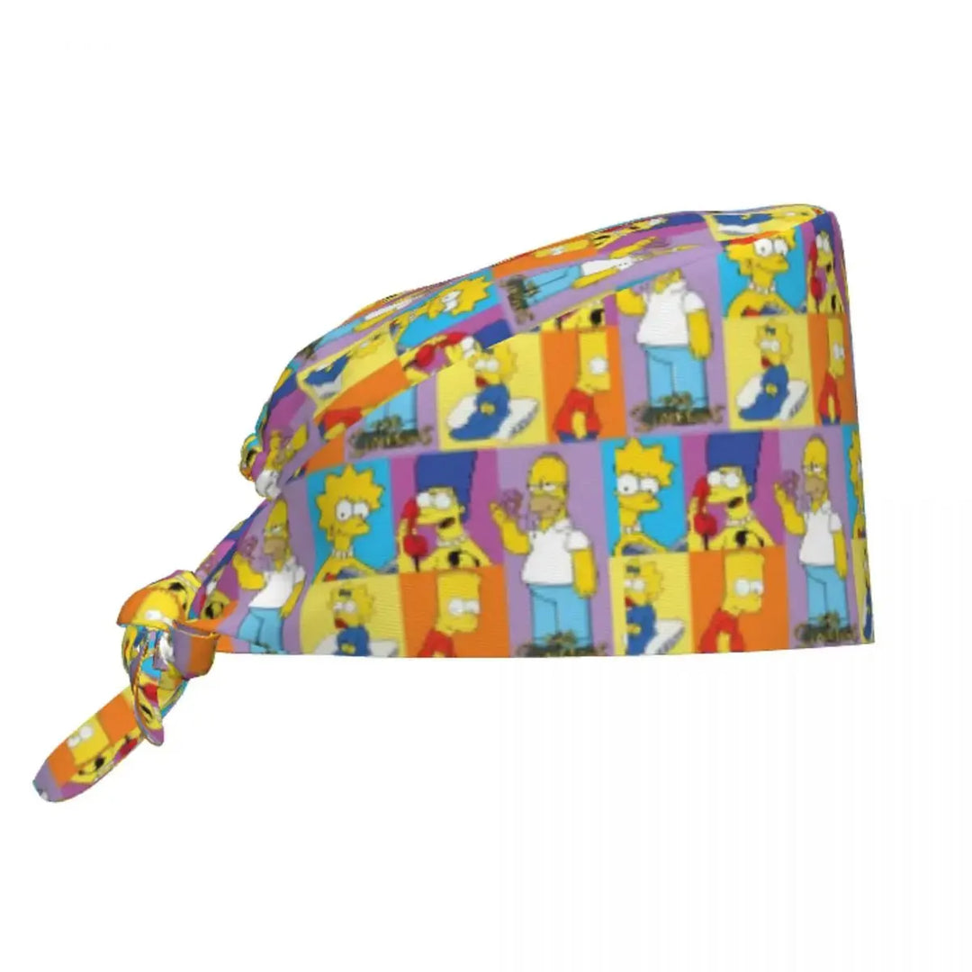 Personalisierte Die Simpsons Cartoon Cartoon medizinisches Personal Scrubs Hut Männer Frauen medizinische Krankenpflege chirurgische Scrub Kappen MedSurgery Store für digitale Gesundheit