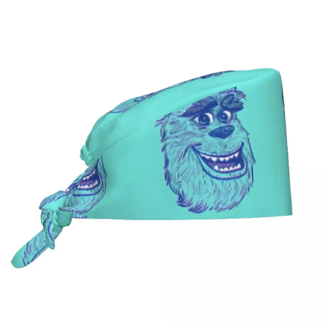 Personalisierte verstellbare Arbeitsmütze mit Monsters University Cartoon, chirurgische Mütze für Männer und Frauen, chirurgische Mütze für Krankenschwestern, Ärzte und Chirurgen MedSurgery Store For Digital Health