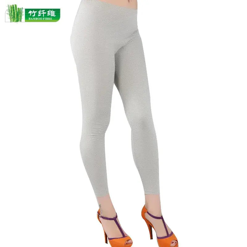 Bambusfaser-Stretch-Leggings für Frauen, Neun-Punkt, lässig, Übergröße, Frühling, Sommer und Herbst, neu von 2024 DSers Fulfillment