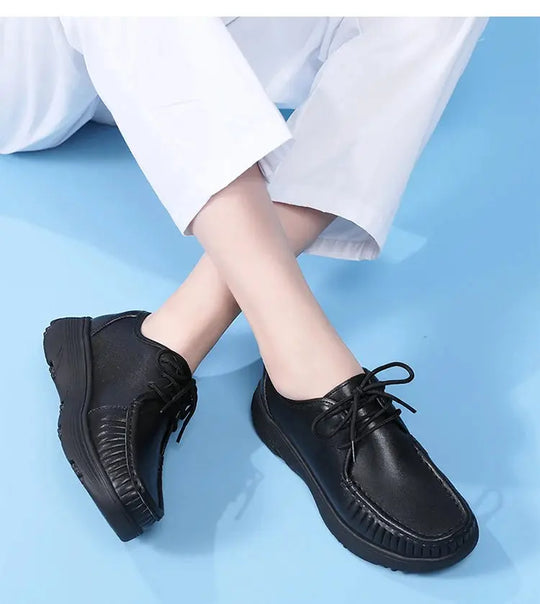 STRONGSHEN, weiße Plateauschuhe, Krankenpflegeschuhe für Frauen, leichte und bequeme Freizeitschuhe für die Arbeit, modische Slipper für Frauen MedSurgery Store For Digital Health
