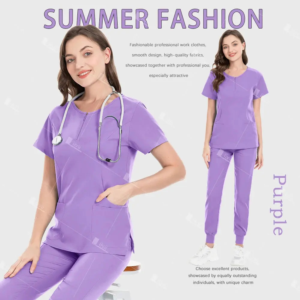 Medizinische Uniformen, elastische OP-Kleidung, Krankenhauskittel, Oberteile, Hosen, Arbeitskleidung für Krankenschwestern, Arztkleidung, medizinisches Zubehör CJdropshipping