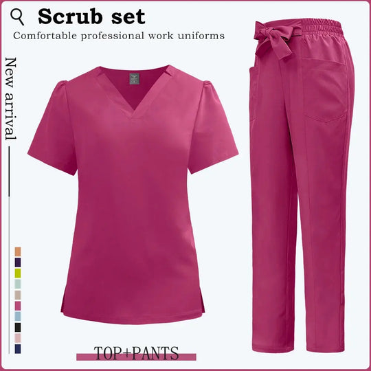 Kurze Ärmel Klinik Arbeitskleidung, Frauen Scrubs, Krankenhaus Scrubs, Dental Scrub Anzug, Krankenpflege Zubehör CJdropshipping