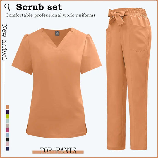 Kurze Ärmel Klinik Arbeitskleidung, Frauen Scrubs, Krankenhaus Scrubs, Dental Scrub Anzug, Krankenpflege Zubehör CJdropshipping