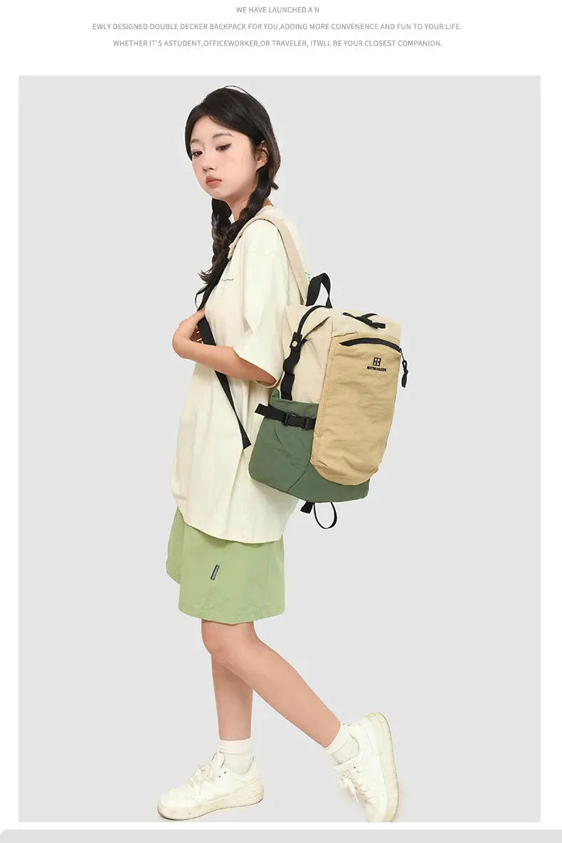 Outdoor-Doppelschulter-Rucksack für Frauen, große Kapazität. Es ist tragbar und geeignet für das Pendeln, Reisen. Es ist ein cas MedSurgery Store für digitale Gesundheit