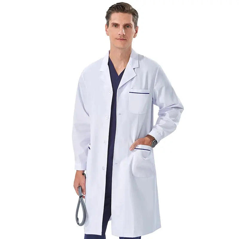 Günstiger weißer Laborkittel für Frauen, Männer, Studenten, Chemie, medizinische Fachkräfte, Krankenschwester, Langarm, Arztkittel XK002 MedSurgery Store For Digital Health