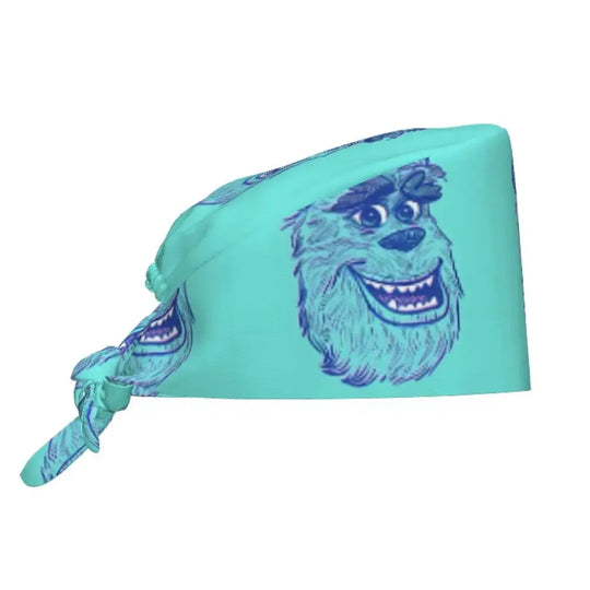 Personalisierte verstellbare Arbeitsmütze mit Monsters University Cartoon, chirurgische Mütze für Männer und Frauen, chirurgische Mütze für Krankenschwestern, Ärzte und Chirurgen MedSurgery Store For Digital Health