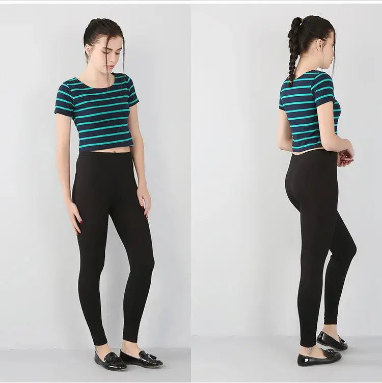 Bambusfaser-Stretch-Leggings für Frauen, Neun-Punkt, lässig, Übergröße, Frühling, Sommer und Herbst, neu von 2024 DSers Fulfillment