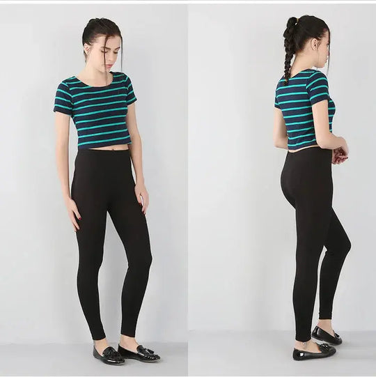 Bambusfaser-Stretch-Leggings für Frauen, Neun-Punkt, lässig, Übergröße, Frühling, Sommer und Herbst, neu von 2024 DSers Fulfillment