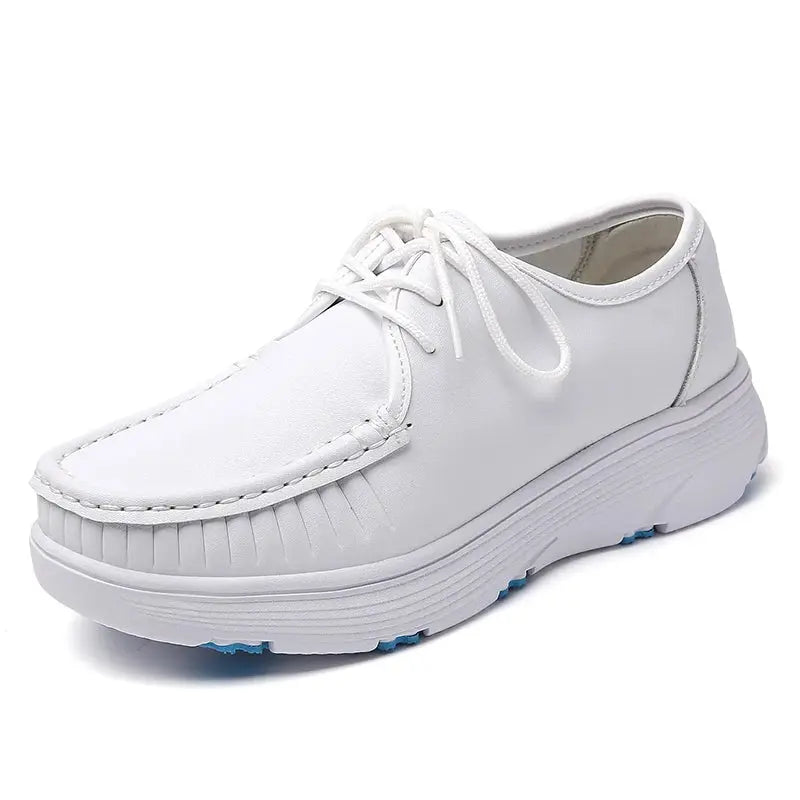 STRONGSHEN, weiße Plateauschuhe, Krankenpflegeschuhe für Frauen, leichte und bequeme Freizeitschuhe für die Arbeit, modische Slipper für Frauen MedSurgery Store For Digital Health