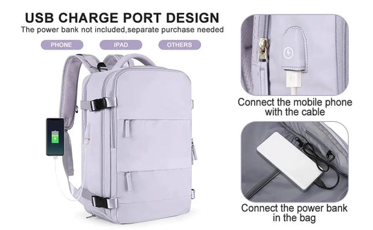 Frauen-Reiserucksack, Rucksack, TSA-Flug genehmigt Laptop-Rucksack, College Krankenschwester Tasche, lässig Wochenende Rucksack MedSurgery Store For Digital Health