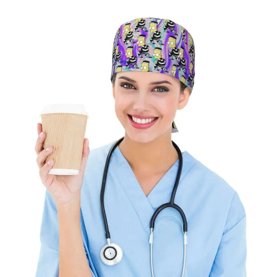 Personalisierte verstellbare Arbeitsmütze mit Gehirn Explosion, Simpsons chirurgische Kappe, chirurgische Kappe für Krankenpflege, Arzt, Chirurg, für Chef MedSurgery Store For Digital Health
