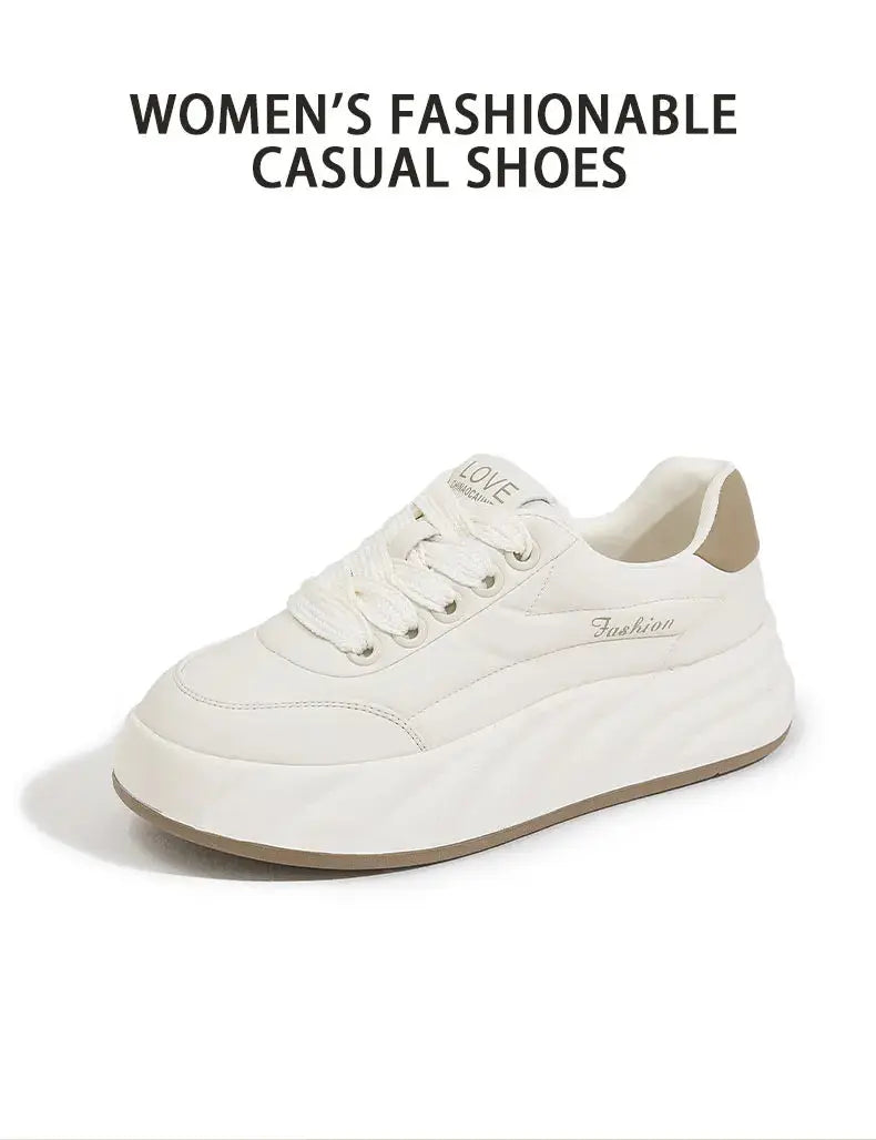 Frauen Weiße Schuhe 2025, Neue Flache Turnschuhe, Koreanischer Stil, Casual Sport, Vielseitige Brotschuhe MedSurgery Store For Digital Health