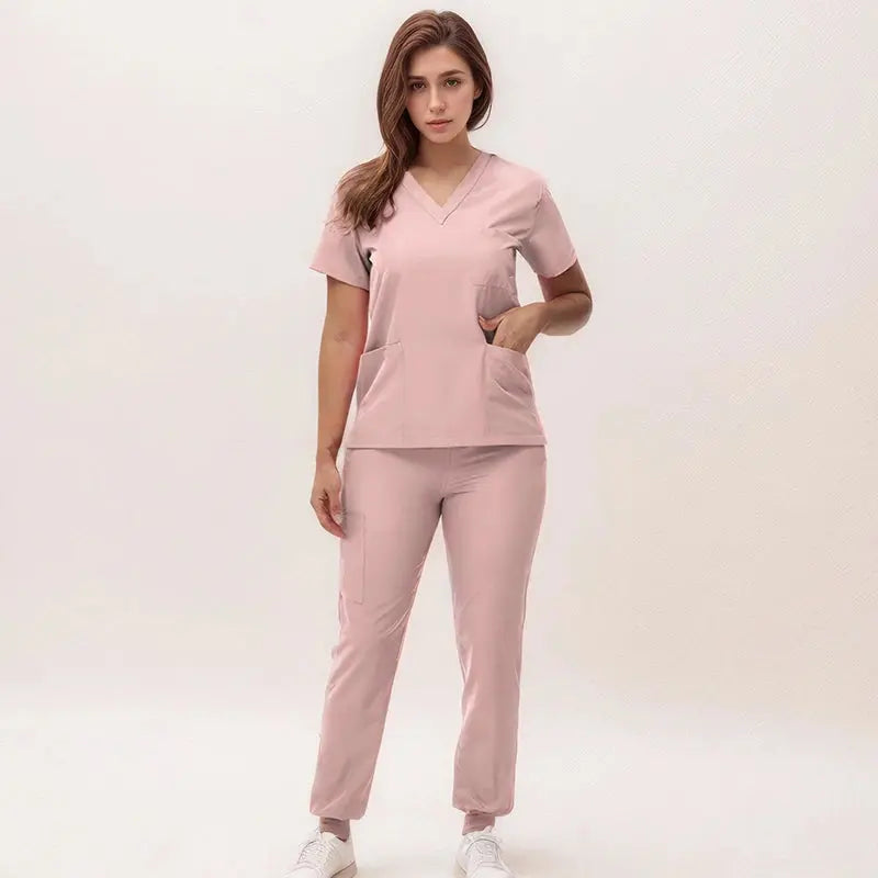 2025 neue V-Ausschnitt Krankenpflegekittel, Jogginghosen, OP-Kittel-Sets, Zahnarztkittel, Krankenhauskittel, Krankenhauskittel S21 MedSurgery Store For Digital Health