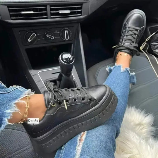 Weiße Schuhe, Damen Freizeitschuhe, Neue 2025 Plateau-Sneakers, Einfarbige Damenschuhe, Trendige Leichte PU Vulkanisierte Schuhe MedSurgery Store For Digital Health
