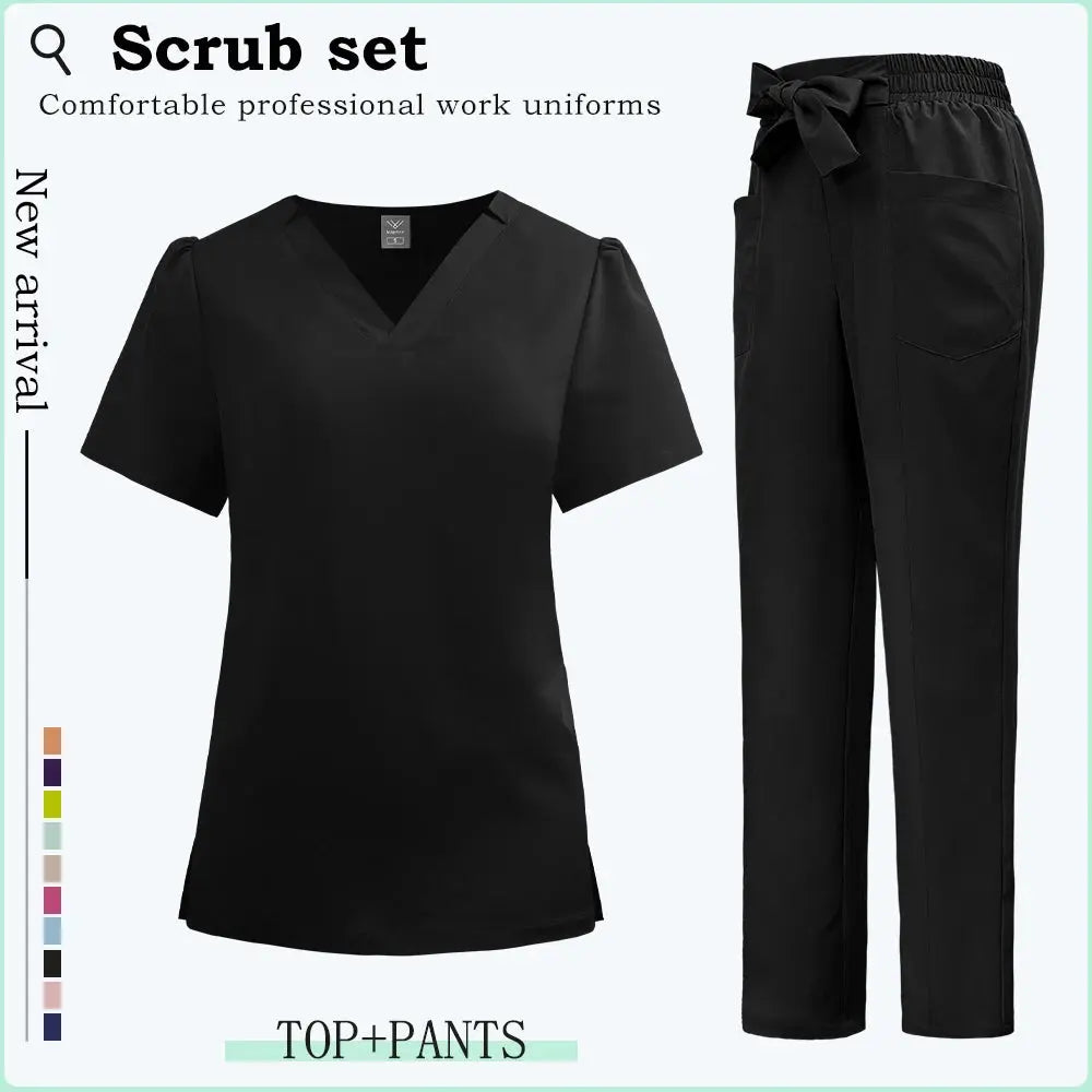 Kurze Ärmel Klinik Arbeitskleidung, Frauen Scrubs, Krankenhaus Scrubs, Dental Scrub Anzug, Krankenpflege Zubehör CJdropshipping