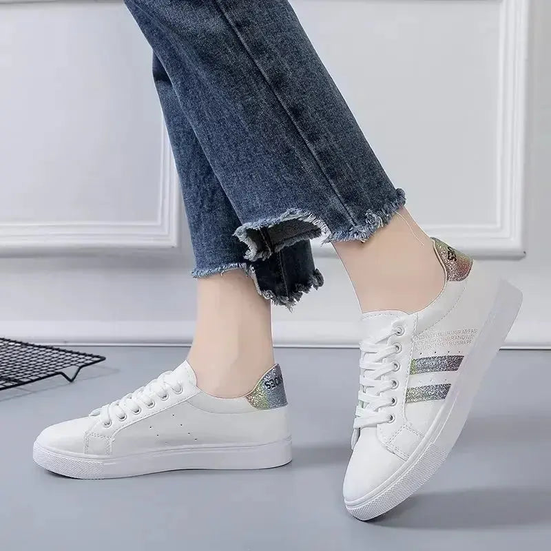 *Damen Vulkanisierte Pu Leder Freizeitschuhe, Weiße Turnschuhe, Frühling Mode, Neue Off White Schuhe MedSurgery Store For Digital Health