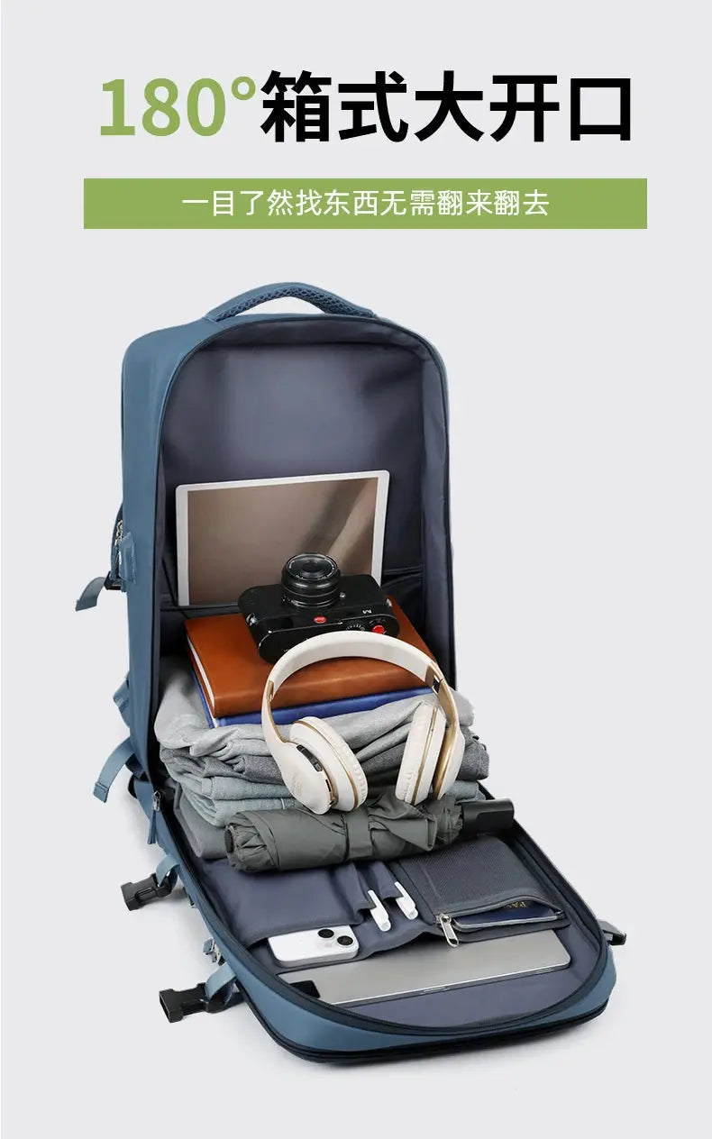 Großer Reiserucksack für Frauen und Männer, Kabinentasche, multifunktionaler wasserdichter Flugzeugrucksack mit USB-Ladefunktion, diebstahlsicherer Rucksack MedSurgery Store For Digital Health