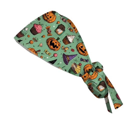 Unisex Halloween Print Scrub Cap für Ärzte oder Krankenschwestern - Scrub Cap mit Druck für medizinische Arbeit. Casual Style aus Baumwolle, bequem und stilvoll. CJdropshipping